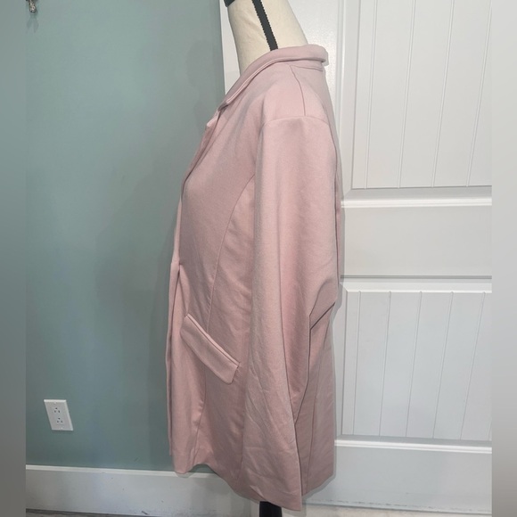 Walter Baker Double breasted blush pink oversized blazer jacket size large - Picture 3 of 8
